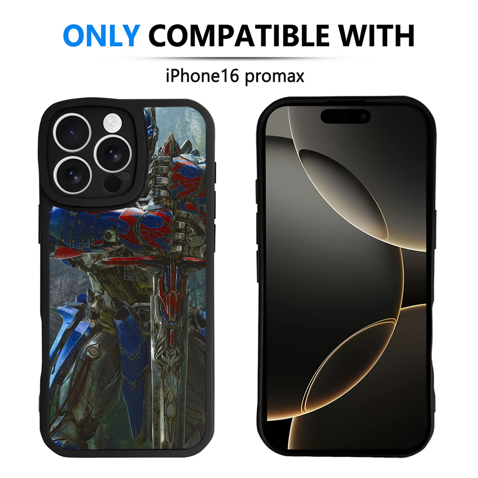 （画像用） Transformers トランスフォーマー 【iPhone 16シリーズ対応】シリコンスマホケース（レザー調） 材質：シリコン